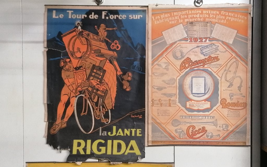 Rare 3 publicités papier vélo 1927, Collections, Marques & Objets publicitaires, Utilisé, Autres types, Envoi