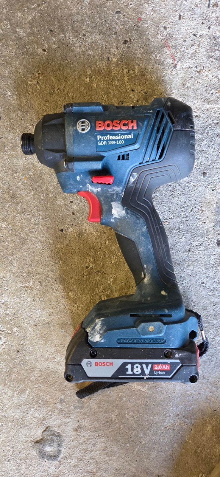 Bosch slagschroevendraaier met baterij excl lader, Enlèvement, Utilisé, Foreuse et Perceuse, Mécanisme de percussion