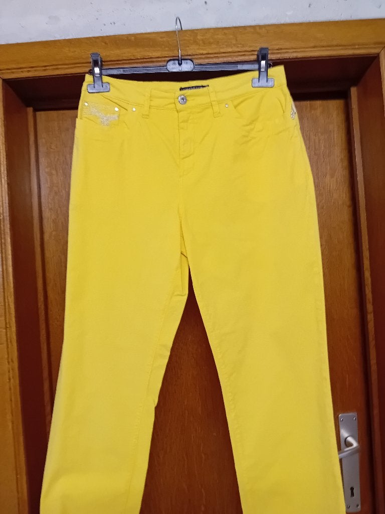 Kleding, Kleding | Dames, Broeken en Pantalons, Livynstoon, Geel, Maat 42/44 (L), Ophalen of Verzenden