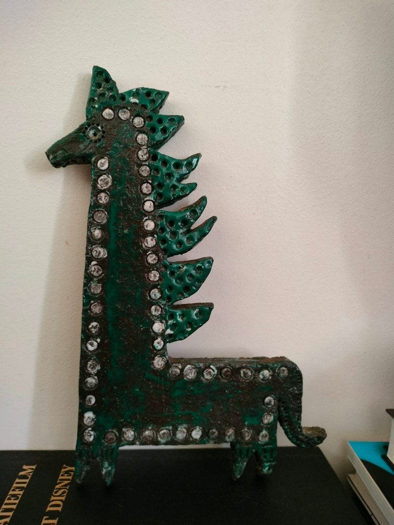 Vintage keramiek paard, Antiek en Kunst, Ophalen of Verzenden