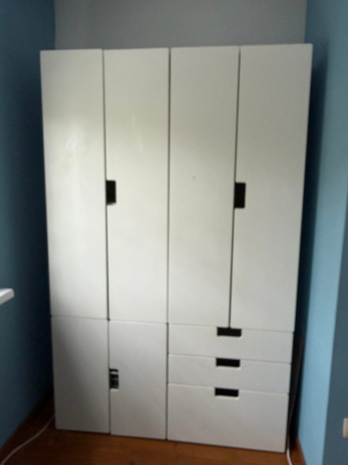 Ikea witte kasten babykamer kinderkamer STUVA, 100 à 150 cm, Utilisé, Autres matériaux, Avec espace de penderie