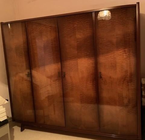 Volledige mahoniehouten slaapkamer, Ophalen, Gebruikt, Tweepersoons