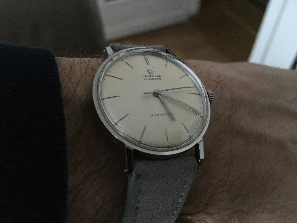 Certina Blue Ribbon 1963, Bijoux, Sacs & Beauté, Montre-bracelet, Autres marques, Acier, Avec bracelet