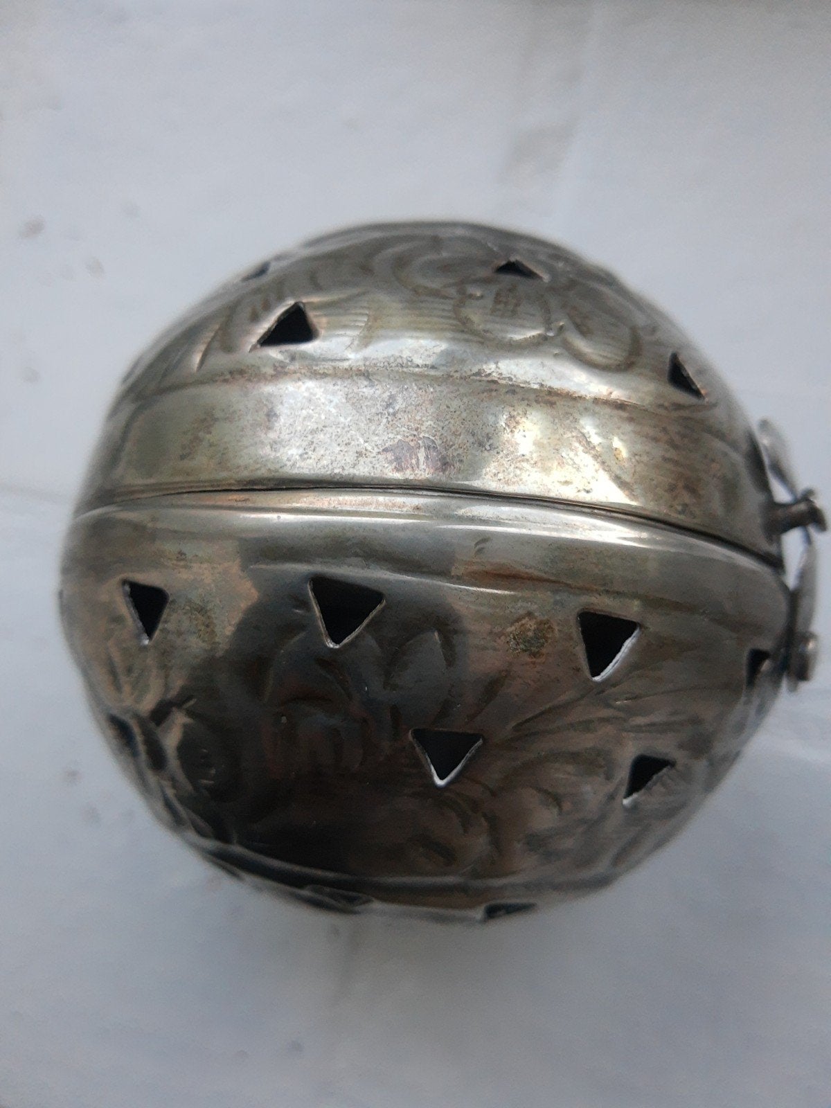 Vintage geurbal,,/T-lichtje, Ophalen