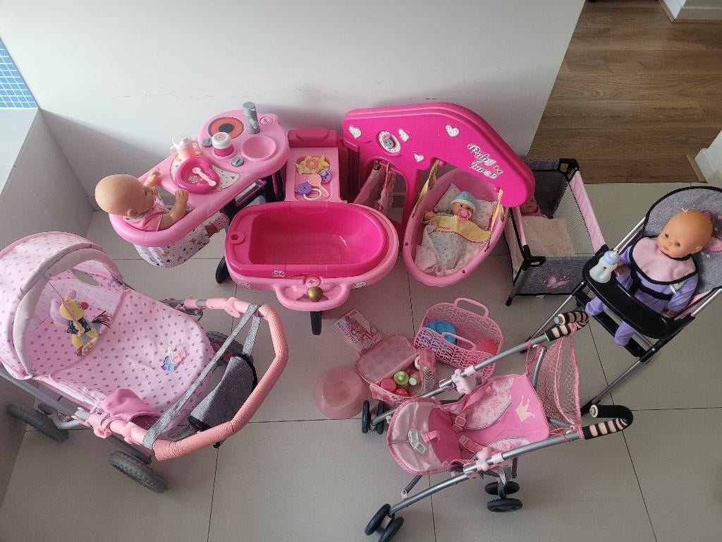 Volledige poppenset of deel van indien gewenst, Ophalen, Gebruikt, Babypop