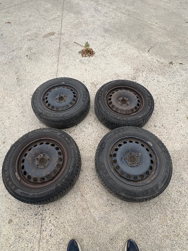 4 Michelin Alpin 5 185/65 R15-banden, Auto-onderdelen, Banden en Velgen, Ophalen, Gebruikt, 15 inch, Band(en)