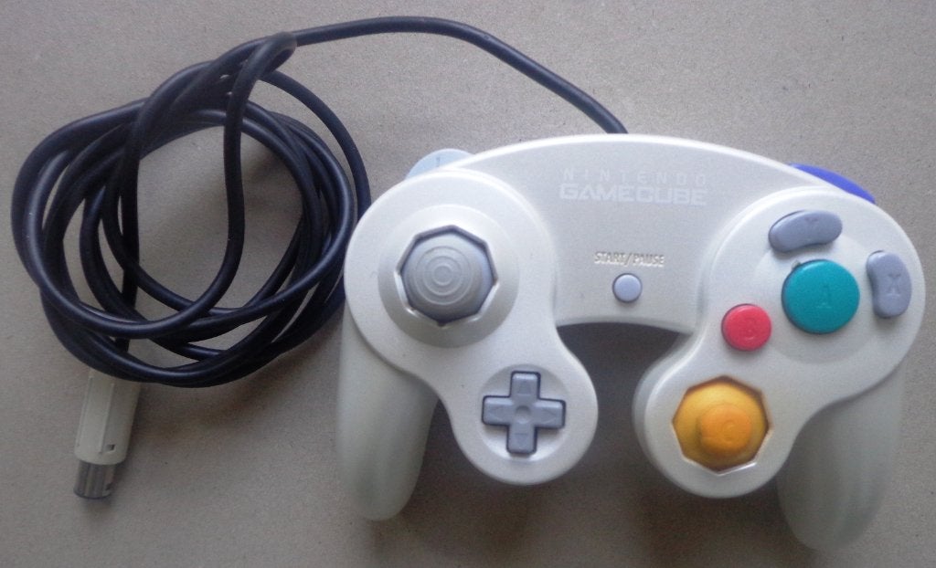 Originele Controller voor de Nintendo GameCube Pearl White, Games en Spelcomputers, Games | Nintendo GameCube, Zo goed als nieuw