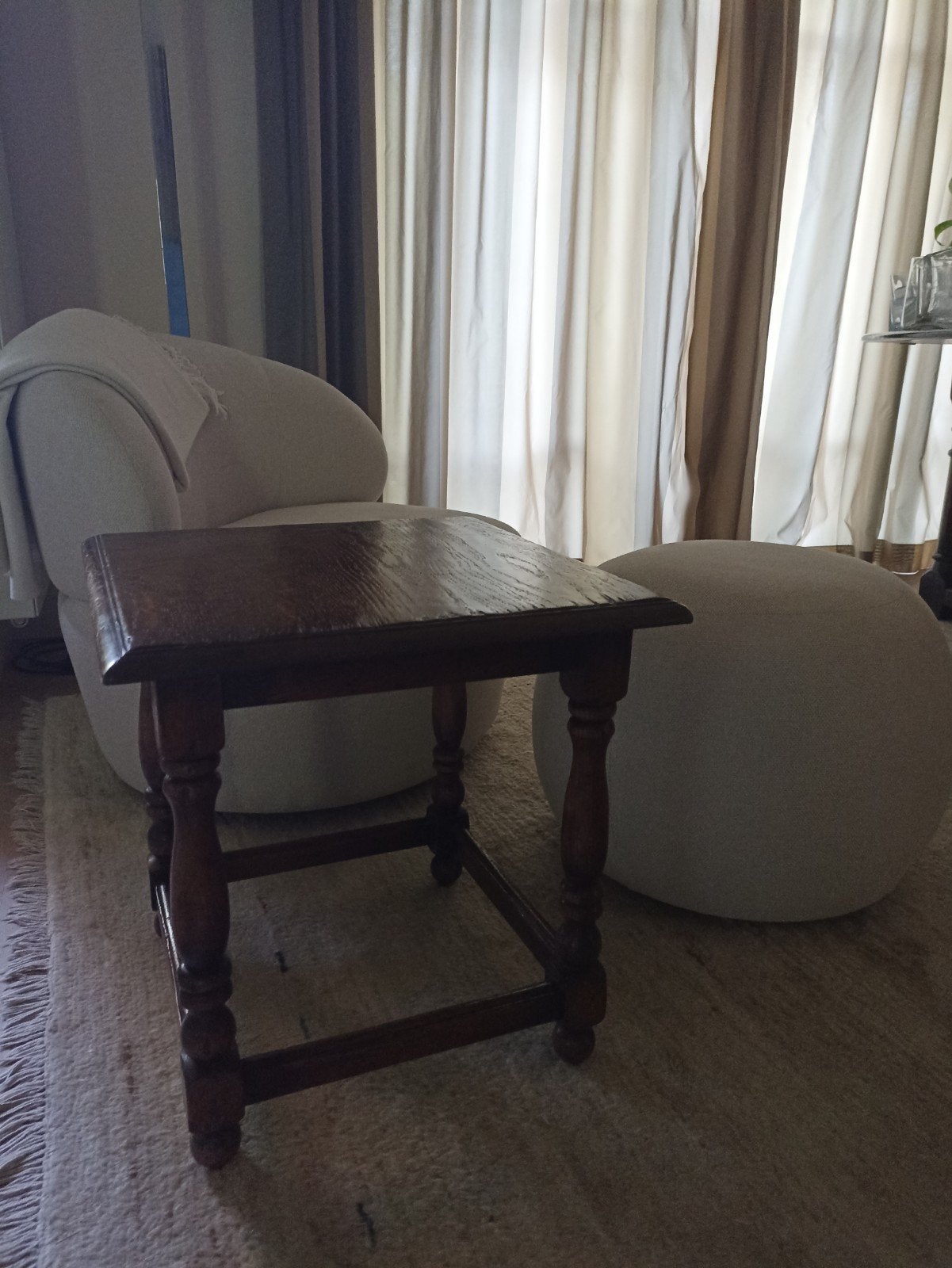 petite table en chêne, Enlèvement