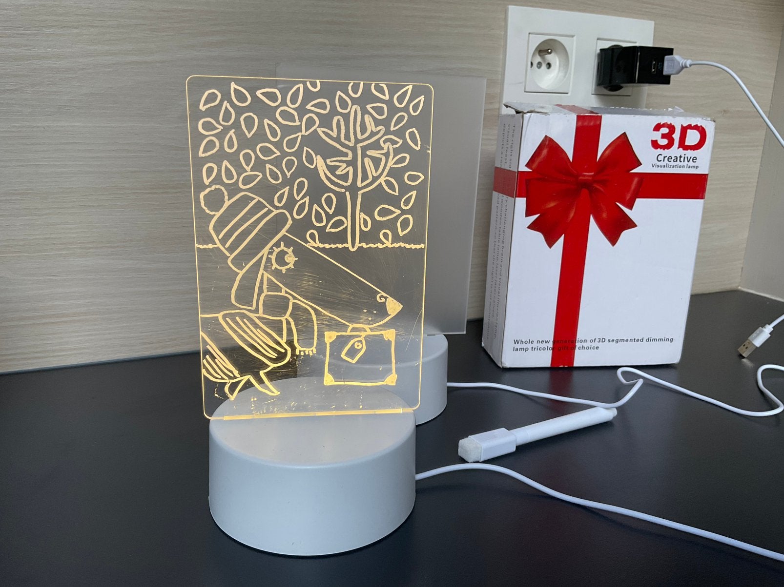 LEDlampje met stift, Ophalen, Met verlichting, Nieuw, Kunststof