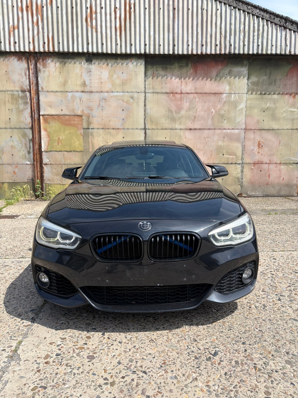 Bmw F20 118d automatique pack m, Auto's, BMW, Particulier, 1 Reeks, Open dak, Diesel, 5 deurs, Automaat, Zwart, Blauw, Alcantara