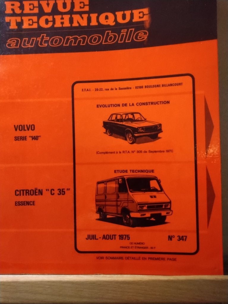 RTA 347 - Citroën C35 - juillet août 1975, Ophalen of Verzenden