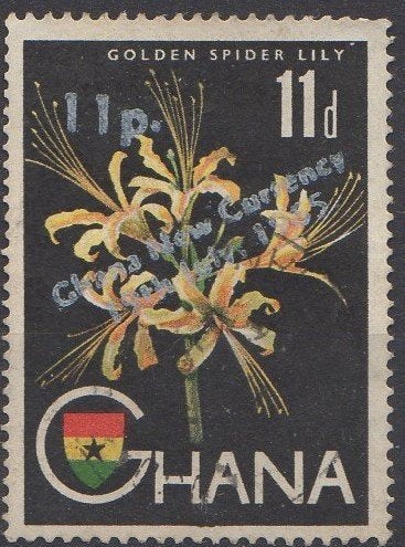 Ghana -Gouden spinlelie - 1959, Timbres & Monnaies, Timbres | Afrique, Enlèvement ou Envoi, Affranchi