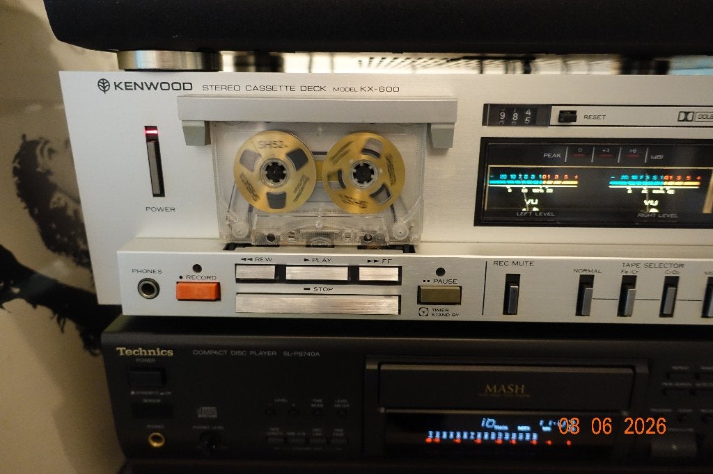 Lecteur de cassettes stéréo Kenwood KX-600, TV, Hi-fi & Vidéo, Decks cassettes, Enlèvement ou Envoi, Simple, Kenwood