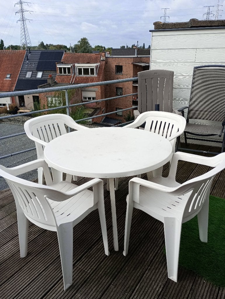 Terrastafel, Tuin en Terras, Ophalen, Rond, Plastic