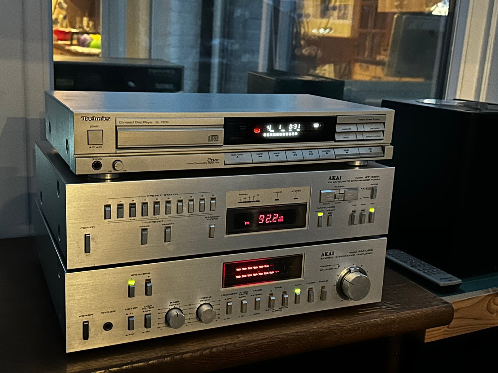 Akai stereoset, Audio, Tv en Foto, Ophalen of Verzenden, Zo goed als nieuw, Akai