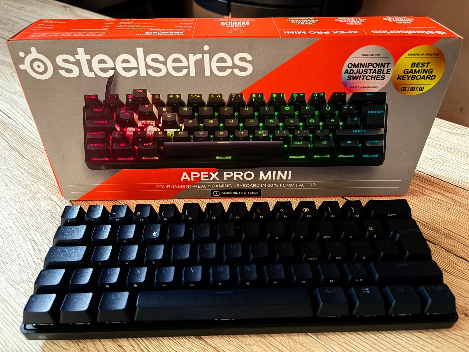 Steelseries Apex Pro Mini, Ophalen, Gaming toetsenbord, Azerty, Zo goed als nieuw