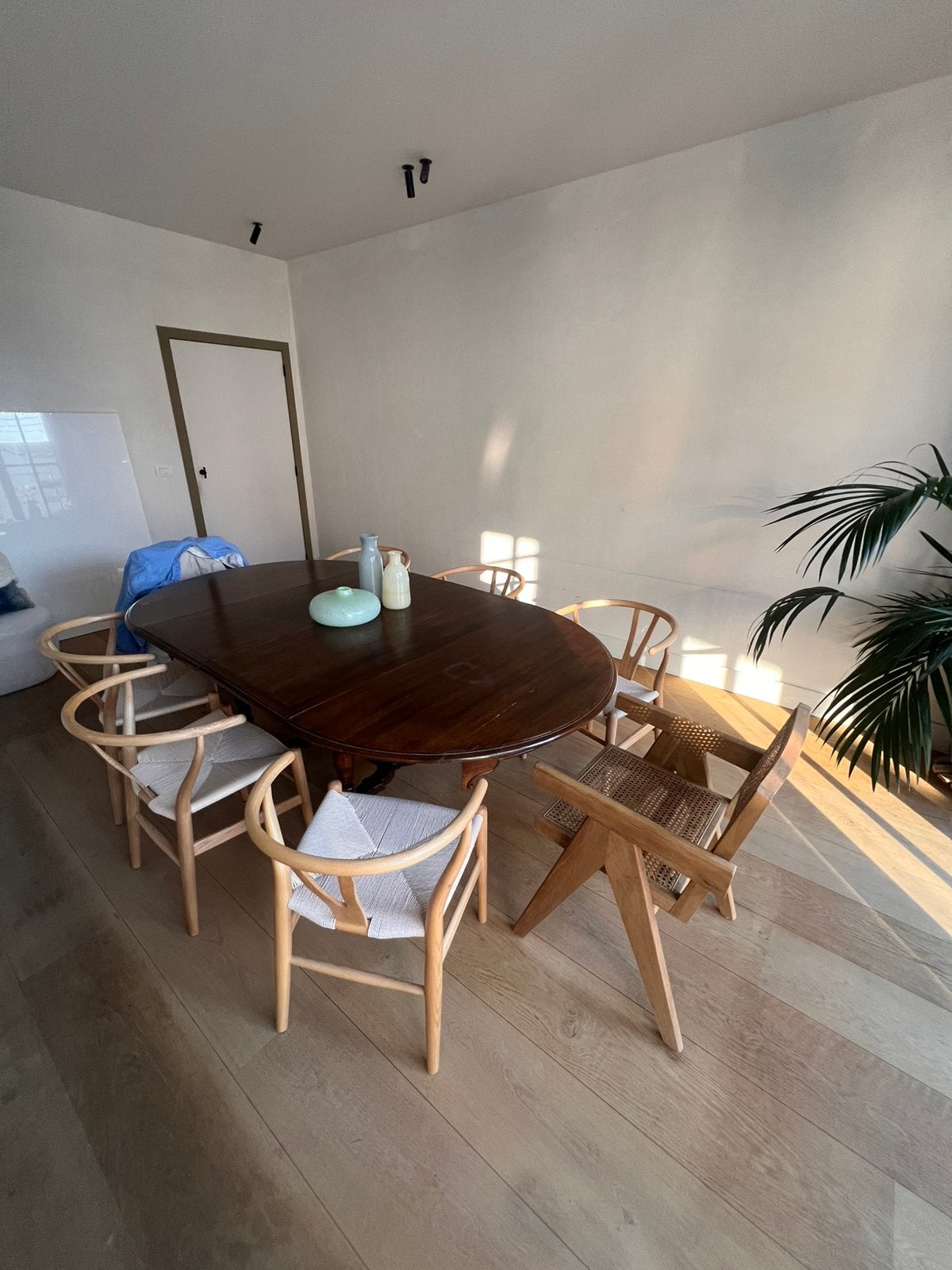 Uitschuifbare tafel in eik, Antiek en Kunst, Ophalen