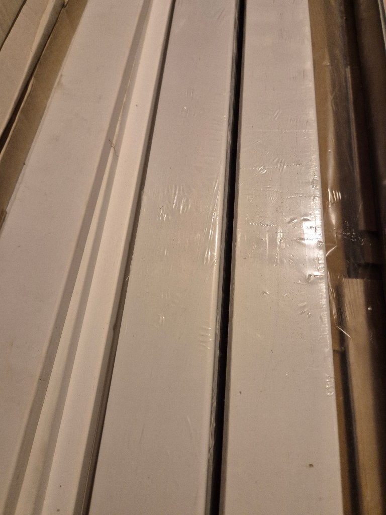 Rechte plint wit WPB, Doe-het-zelf en Bouw, Nieuw, 250 cm of meer, Plinten, Ophalen