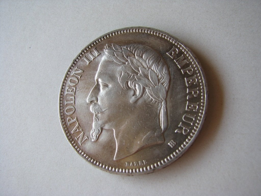 5 francs Napoléon III tête laurée-1868-TTB+, Envoi, France, Argent