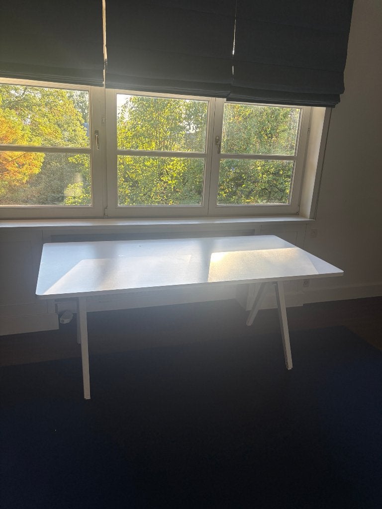 Bureau Vitra Joyn Single Desk blanc 180x90, Maison & Meubles, Autres marques, Autres types, Enlèvement, Utilisé