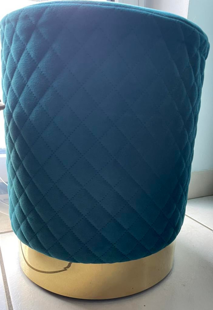 pouf Lida en velours, Enlèvement ou Envoi, Comme neuf