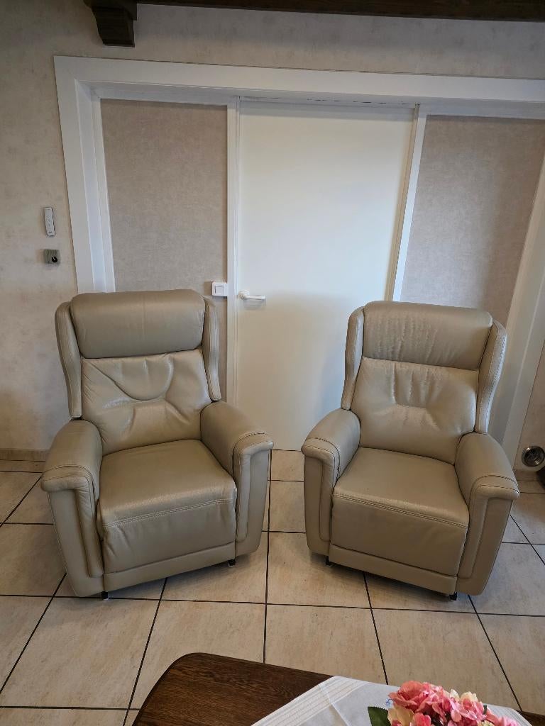 2 relax zetel , 2 vaste zetels, Huis en Inrichting, Zetels | Zetels, Zo goed als nieuw, Hoekbank, Eenpersoons, Minder dan 150 cm