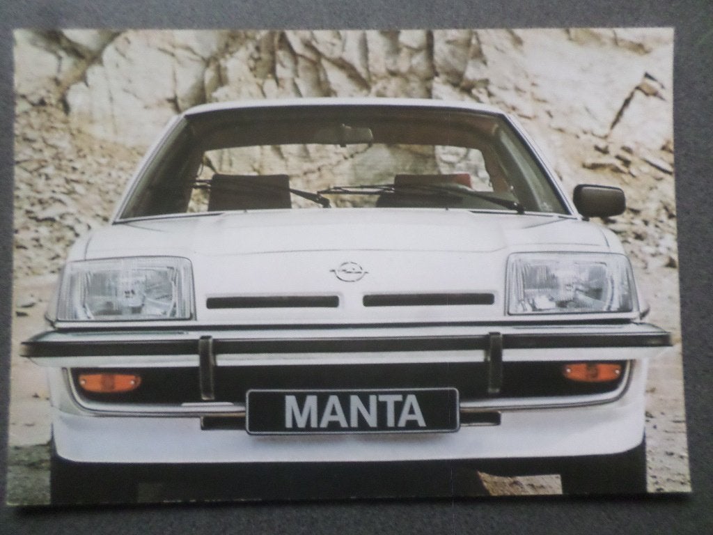 Brochure de l'Opel Manta, Enlèvement ou Envoi, Opel