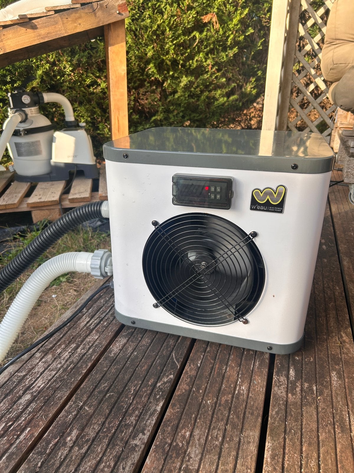 Warmtepomp zwembad, Ophalen, Zo goed als nieuw