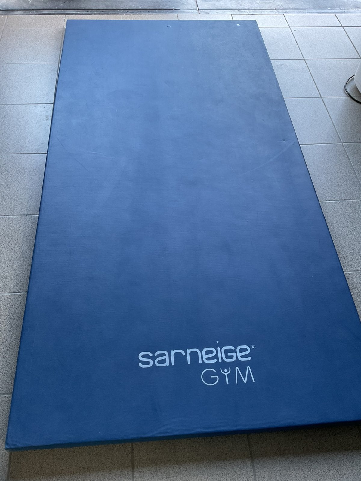 tapis de gymnastique, Enlèvement, Comme neuf, Bleu, Matériel