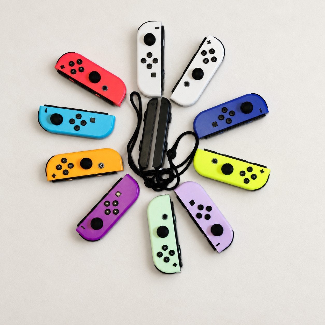 Joy-cons voor Nintendo Switch + polsbandjes | Nieuw, Ophalen of Verzenden, Draadloos, Switch