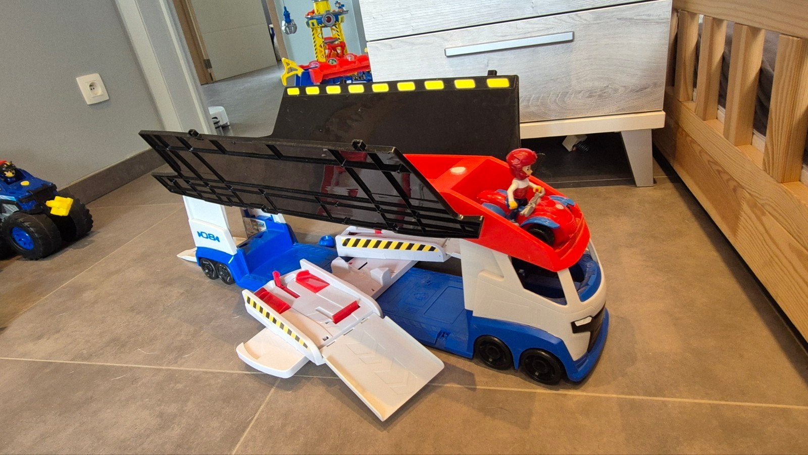 Paw patrol bus, Ophalen