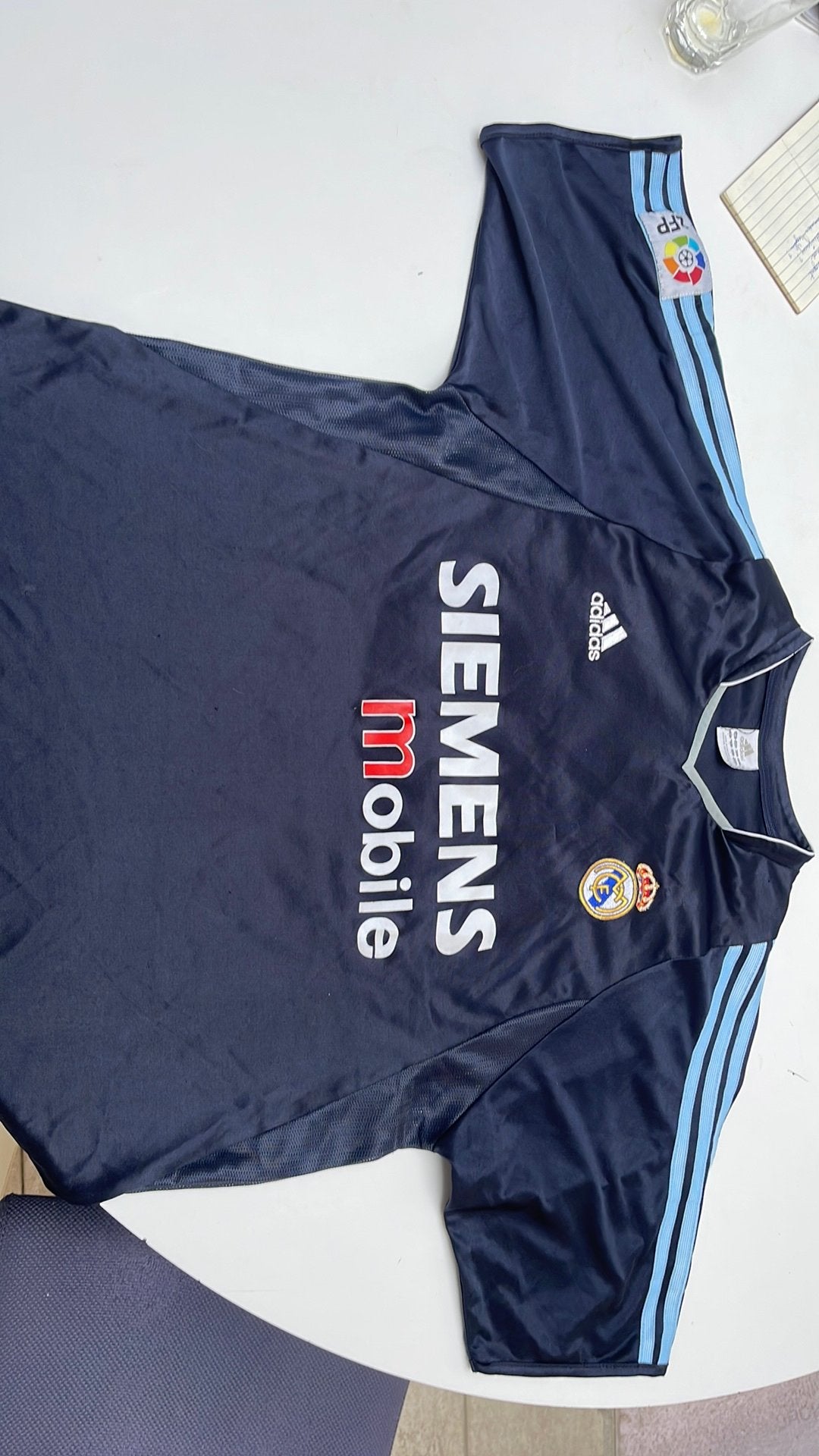 Shirt Real Madrid Adidas Luis Figo 2004 Large, Sport en Fitness, Voetbal, Ophalen of Verzenden, Gebruikt, Shirt