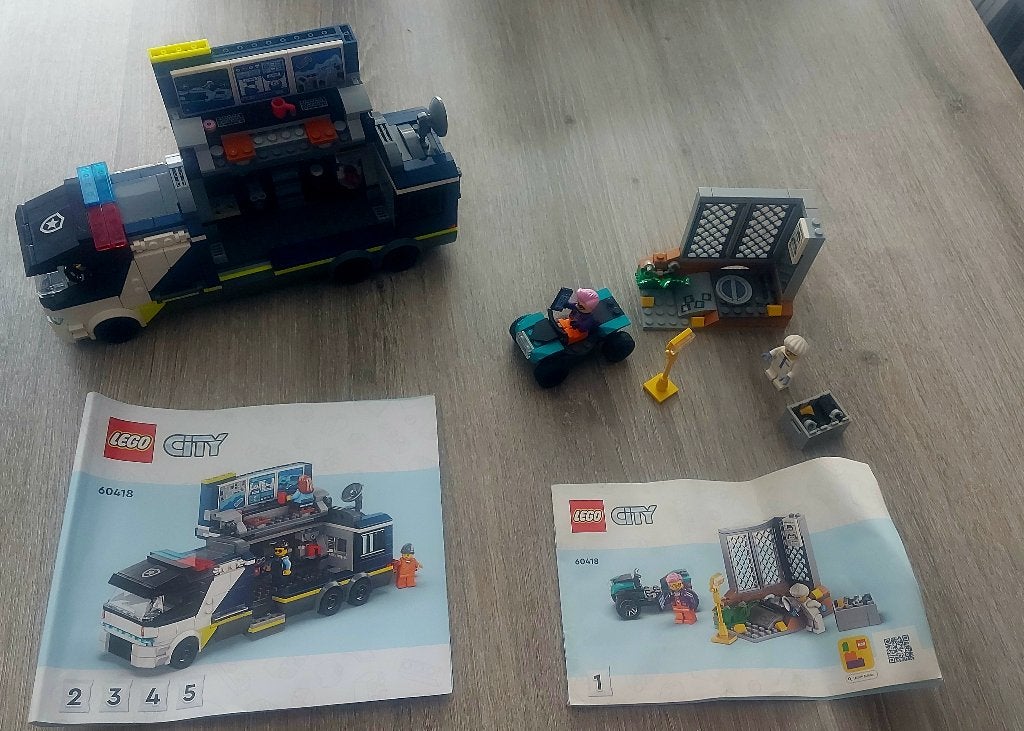 Lego CIty 60418 Laboratoire police scientifique mobile, City, Lego, Ensemble complet, Comme neuf