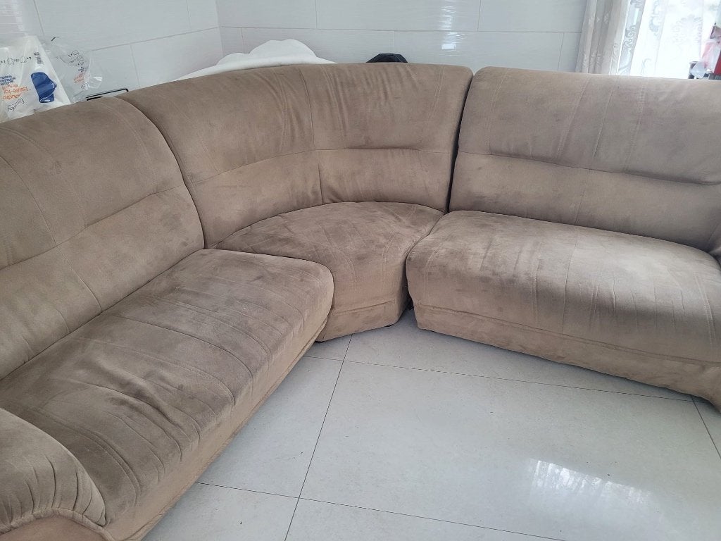 Hoekzetel te koop, Banc d'angle, Quatre personnes ou plus, Moins de 150 cm, Enlèvement