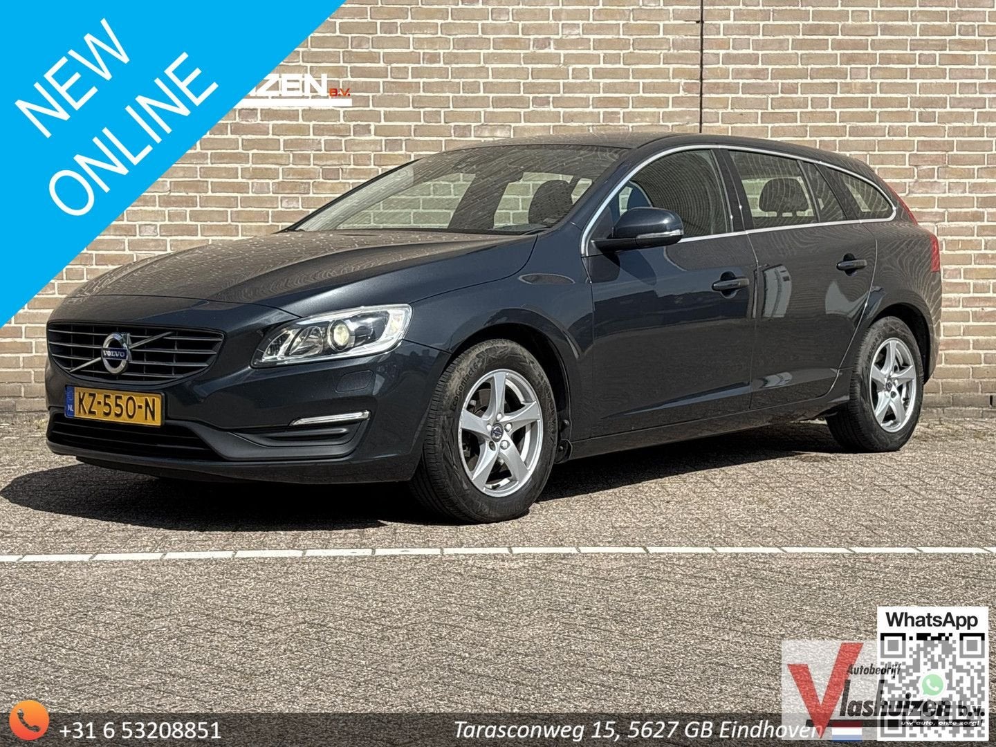 Volvo V60 2.0 D2 Nordic+ | € 5.450,- NETTO! | Automaat | Cli, Auto's, Volvo, Automaat, Zwart, 109 g/km, Navigatiesysteem