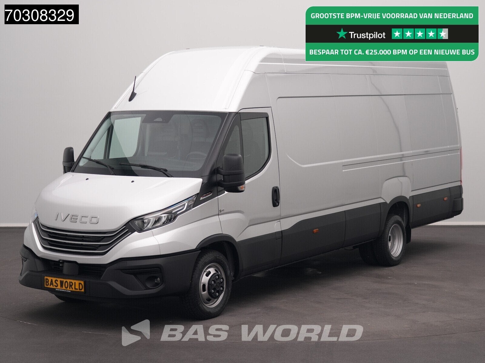 Iveco Daily 35C21 3.0L Automaat L4H3 Dubbellucht 210PK LED A, Autos, Neuf, Argent ou Gris, Achat, Entreprise
