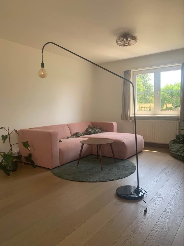 Furnified “Ellis” Zwart/Marmer - Staanlamp, Ophalen, 200 cm of meer, Natuurlijk materiaal, E27 (groot)