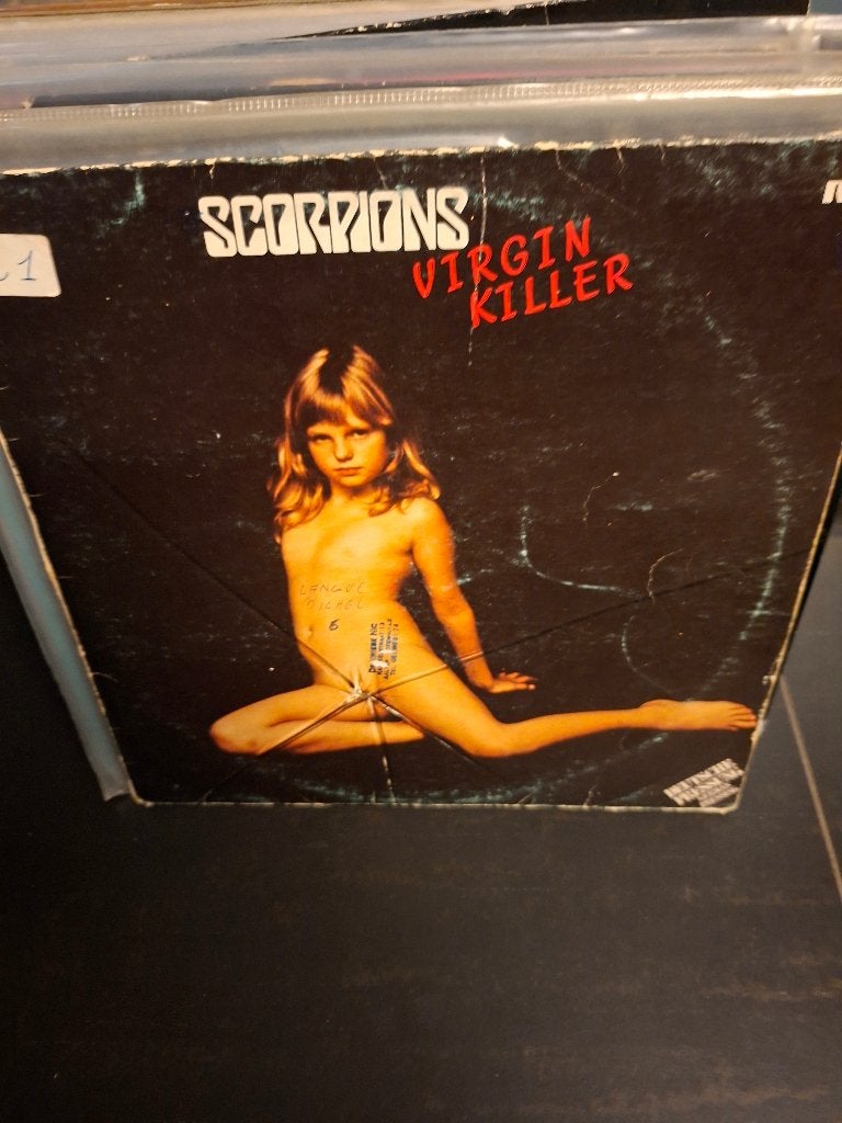 lp - scorpions - virgin killer - vak 3, Cd's en Dvd's, Vinyl | Hardrock en Metal, LP, Gebruikt, Ophalen of Verzenden, Hardrock