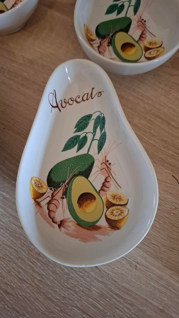 6 coupelles avocat Revol, Porcelaine