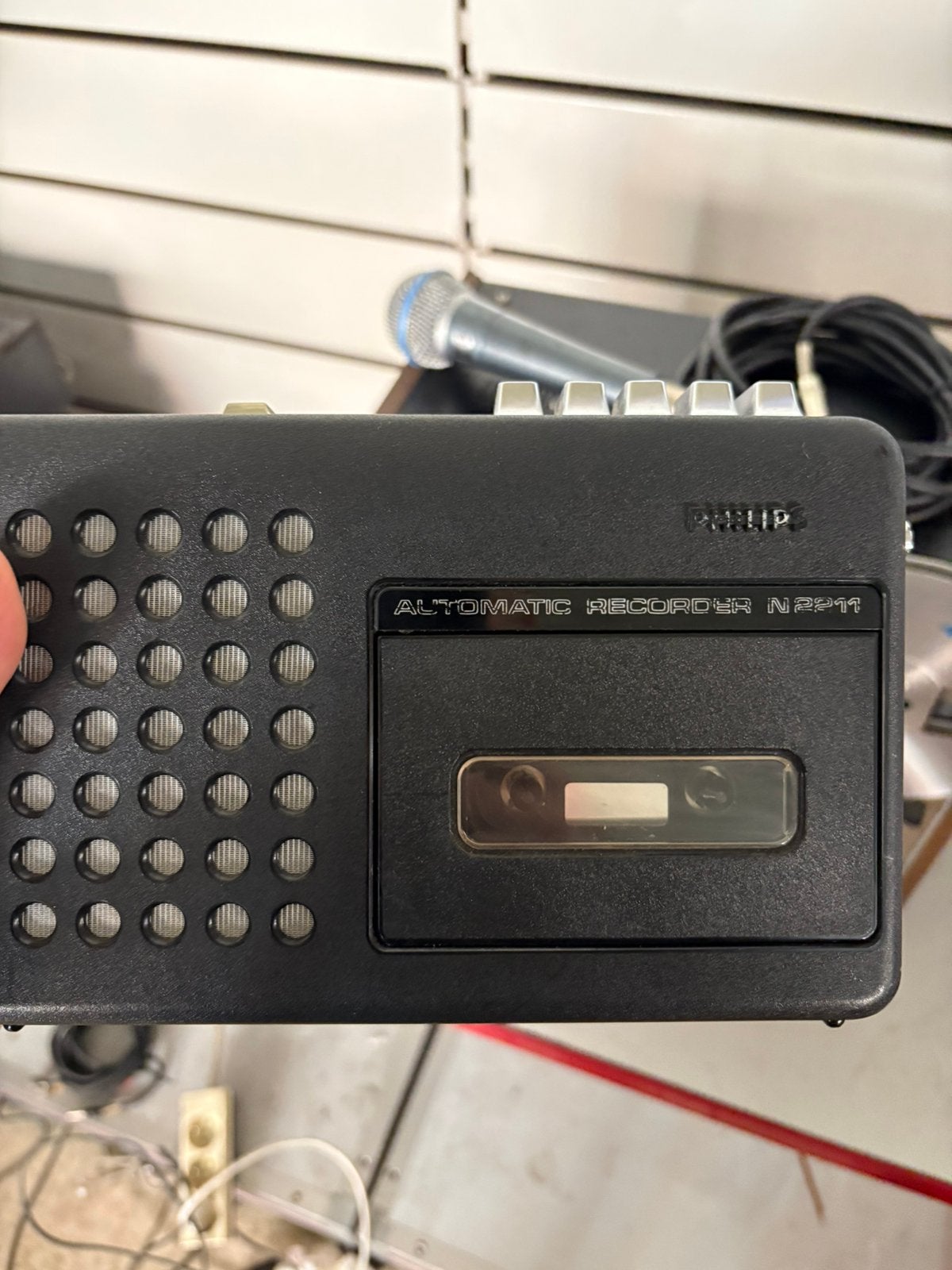 Magnetophone cassette vintage Philips N2211 (Années 70), Enlèvement ou Envoi