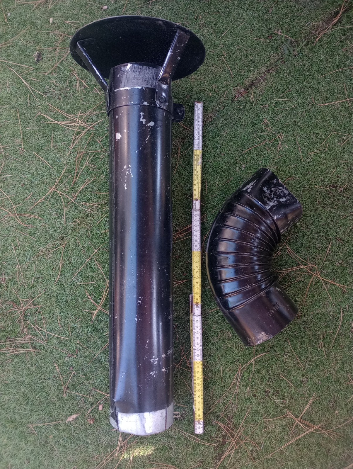 schoorsteen buis 110mm metaal, Ophalen of Verzenden, Gebruikt, Gas, Vrijstaand