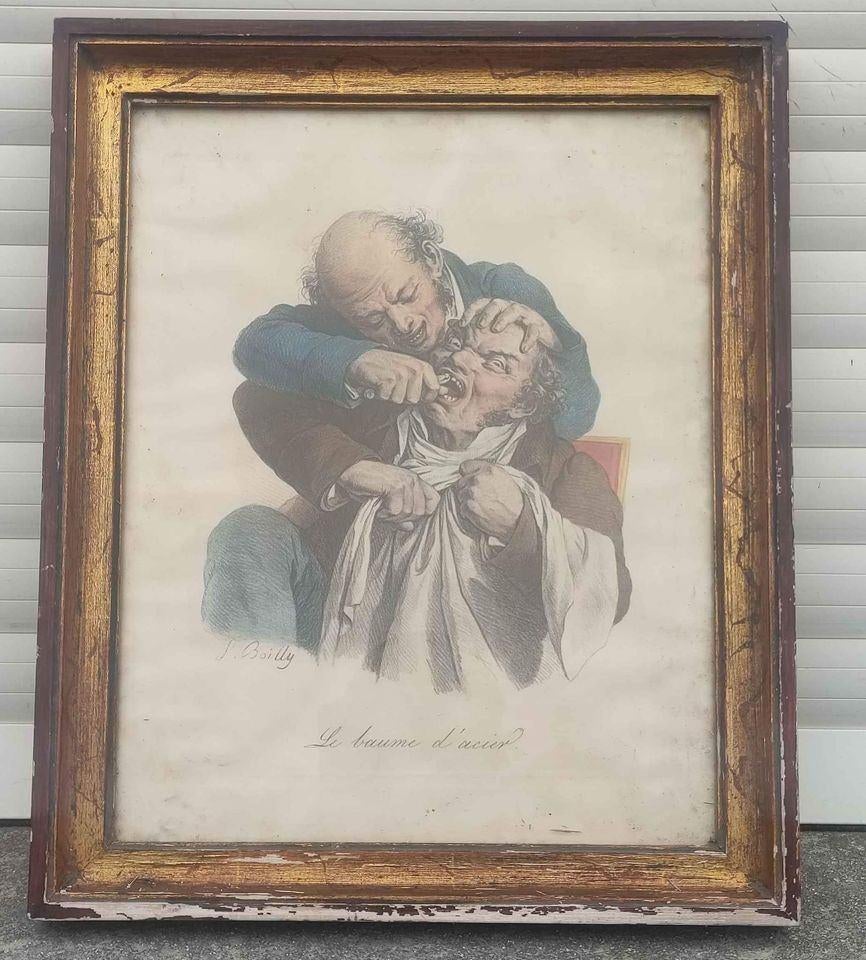 lithographie le baume d acier signe L boilly, Enlèvement ou Envoi
