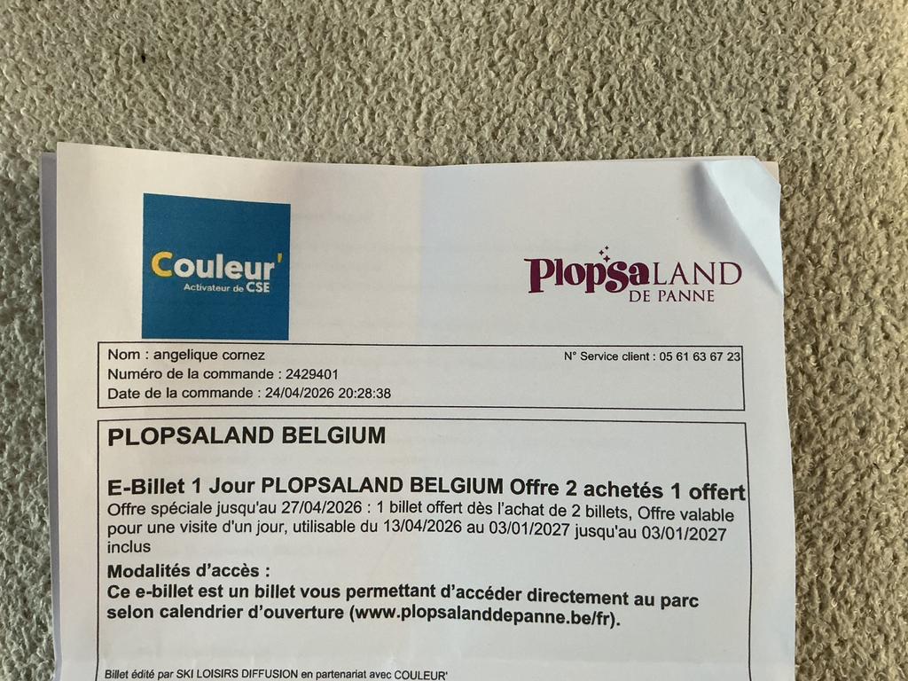 Place plopsaland, Tickets & Billets, Loisirs | Parcs d'attractions, Une personne, Ticket ou Carte d'accès