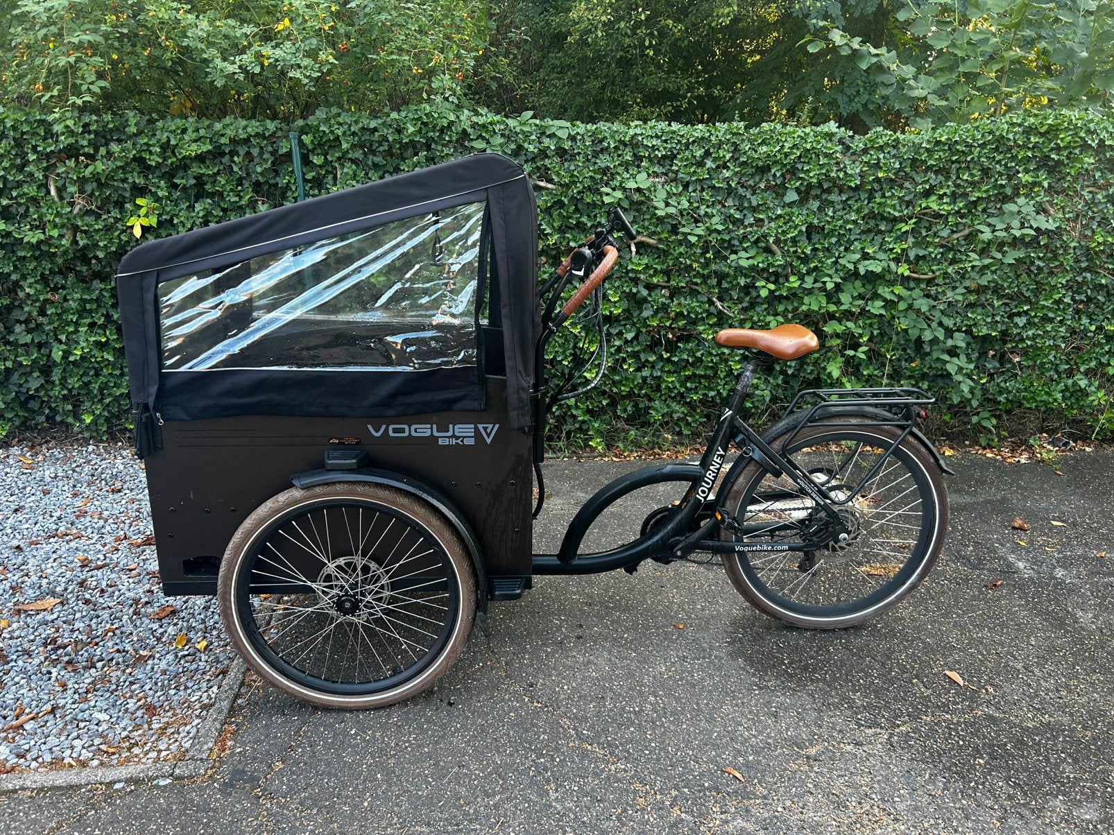 Elektrische bakfiets vogue journey, 4 kinderen of meer, Gebruikt, Huif, Schijfrem