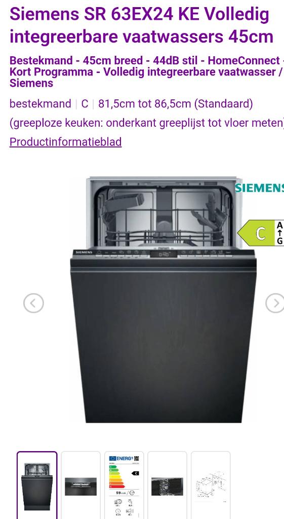 Lave-vaisselle 45cm, Electroménager, Lave-vaisselle, Neuf, 85 à 90 cm, Encastré, Enlèvement