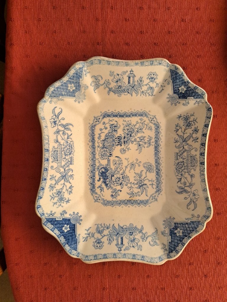 Antieke serveerschaal, Antiek en Kunst, Ophalen of Verzenden