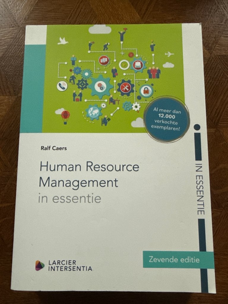 Human Resource Management in essentie, Boeken, Ophalen of Verzenden, Gelezen, Hogeschool, Lancier Intersentia
