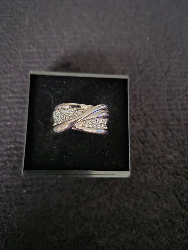 Zilveren ring van Omex maat 54, Ophalen of Verzenden, Zo goed als nieuw, Dame, Zilver