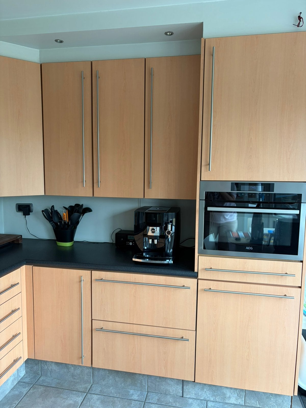 Keuken, Maison & Meubles, Cuisine | Cuisines complètes, Sans poignée, Autres couleurs, Bois, Enlèvement