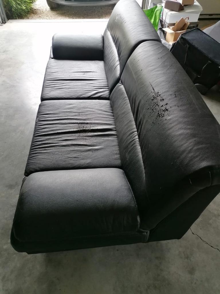 Canapé d'occasion, Trois personnes, 200 à 250 cm, Métal, Banc droit